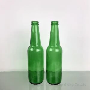 330 ml lettvektsgrønn glassølflaske